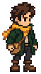 Pixel-art character representing Zelun He